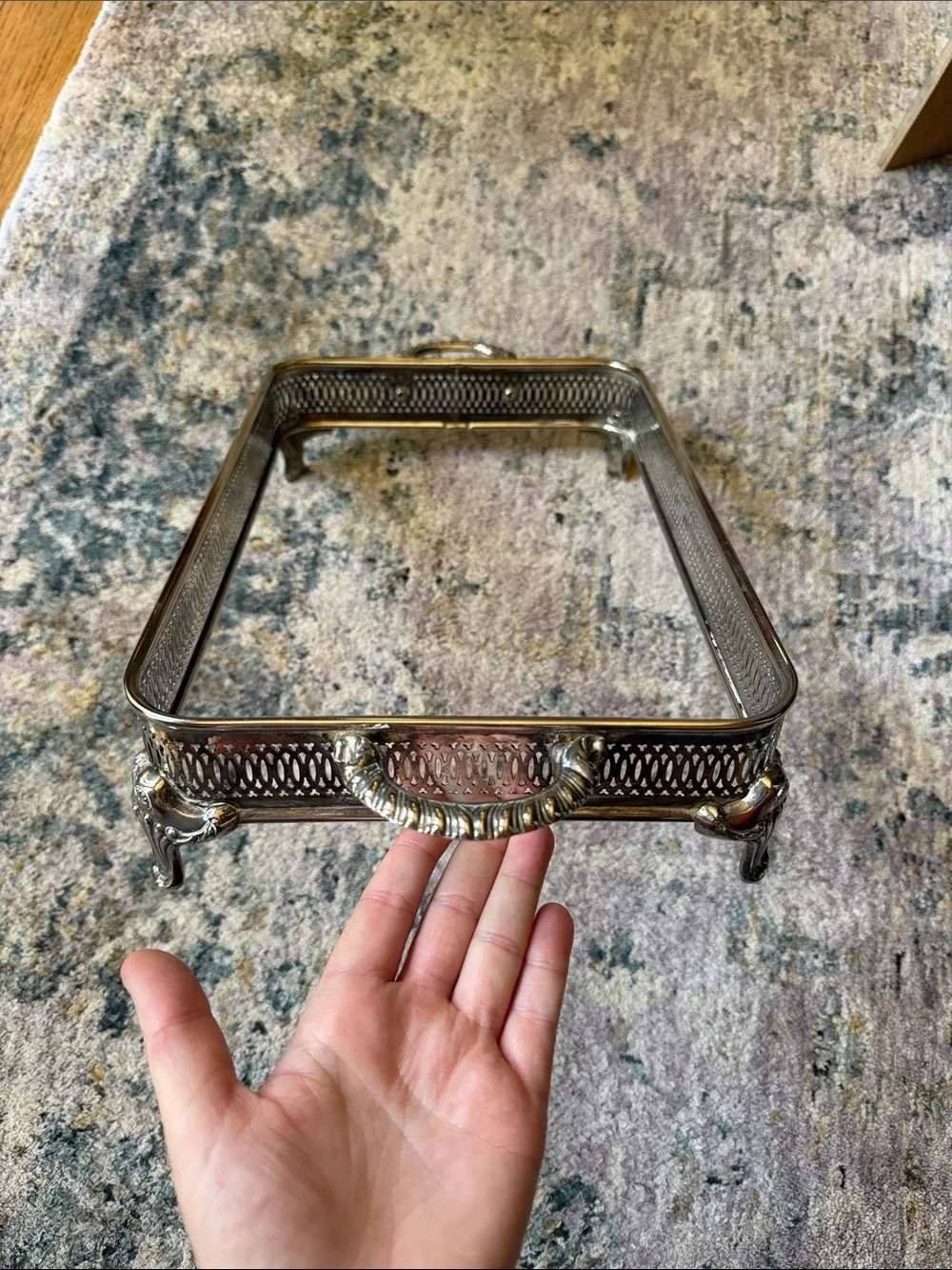 VTG Silver plate Chaffing Dish Server